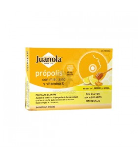 Juanola Soft Pills Propolis Flavor Lemon and Honey 24 Units