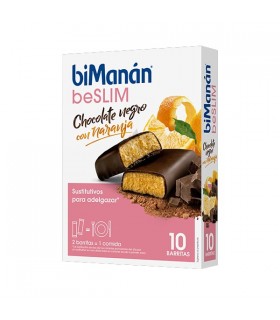 Bimanan beSLIM Black chocolate bar and orange 10 bars