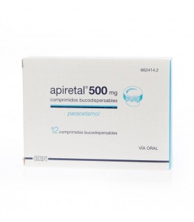 APIRETAL 500 MG 12 COMPRIMIDOS BUCODISPERSABLES